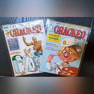 2 vintage Cracked comic book set from 1977
